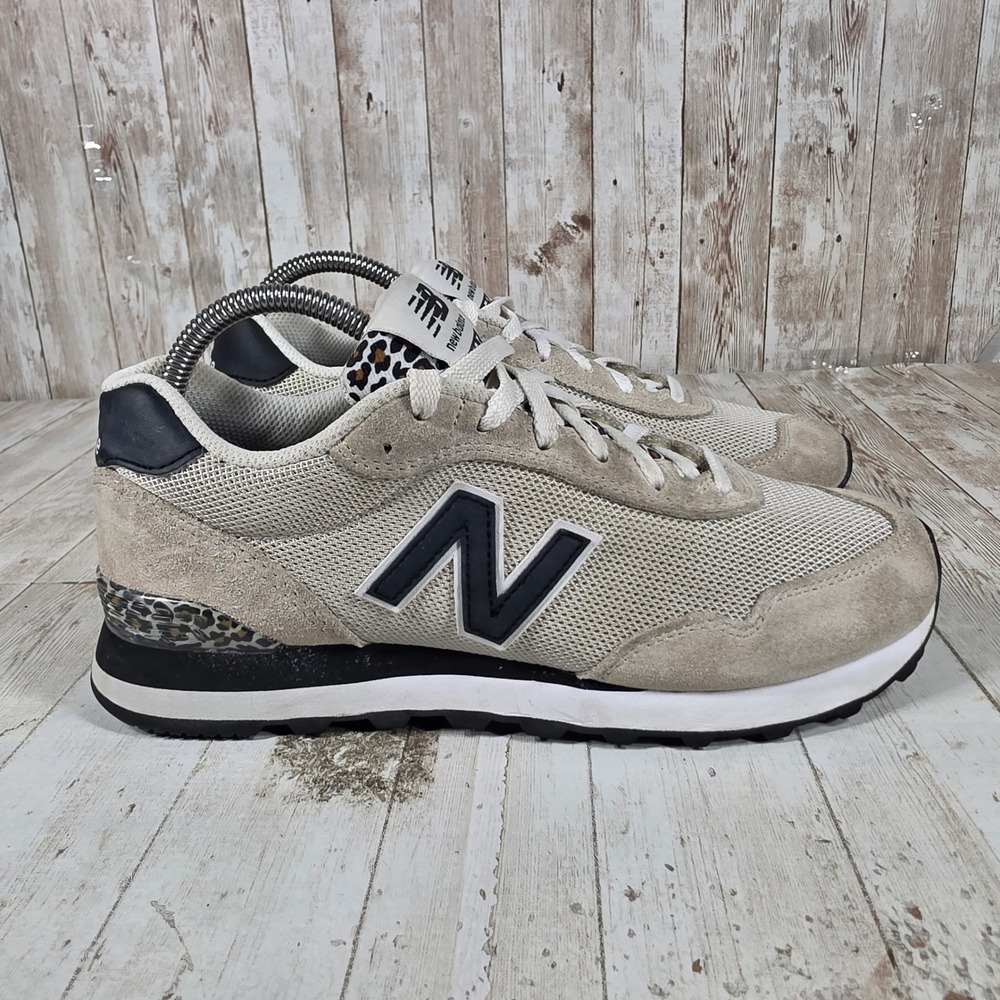New Balance 515 V3 Womens Sneakers Beige Leopard Print WL515BH3 Size 8.5